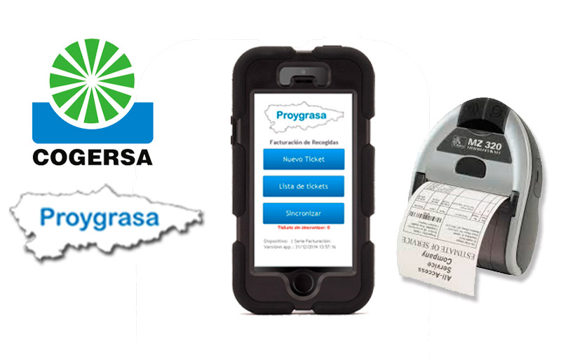 Sistema de facturación en dispositivos móviles | Proygrasa S.A.